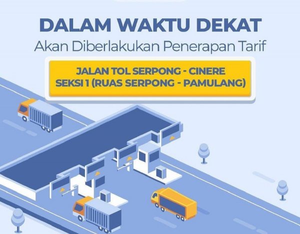 Tarif Resmi Jalan Tol Serpong Cinere Seksi Segera Diumumkan