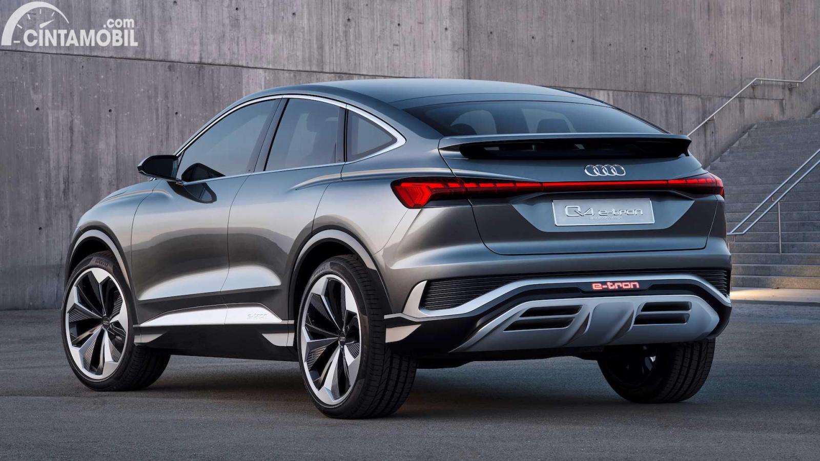 Audi Q4 E Tron Sportback Crossover Listrik Futuristik Nan Sporty