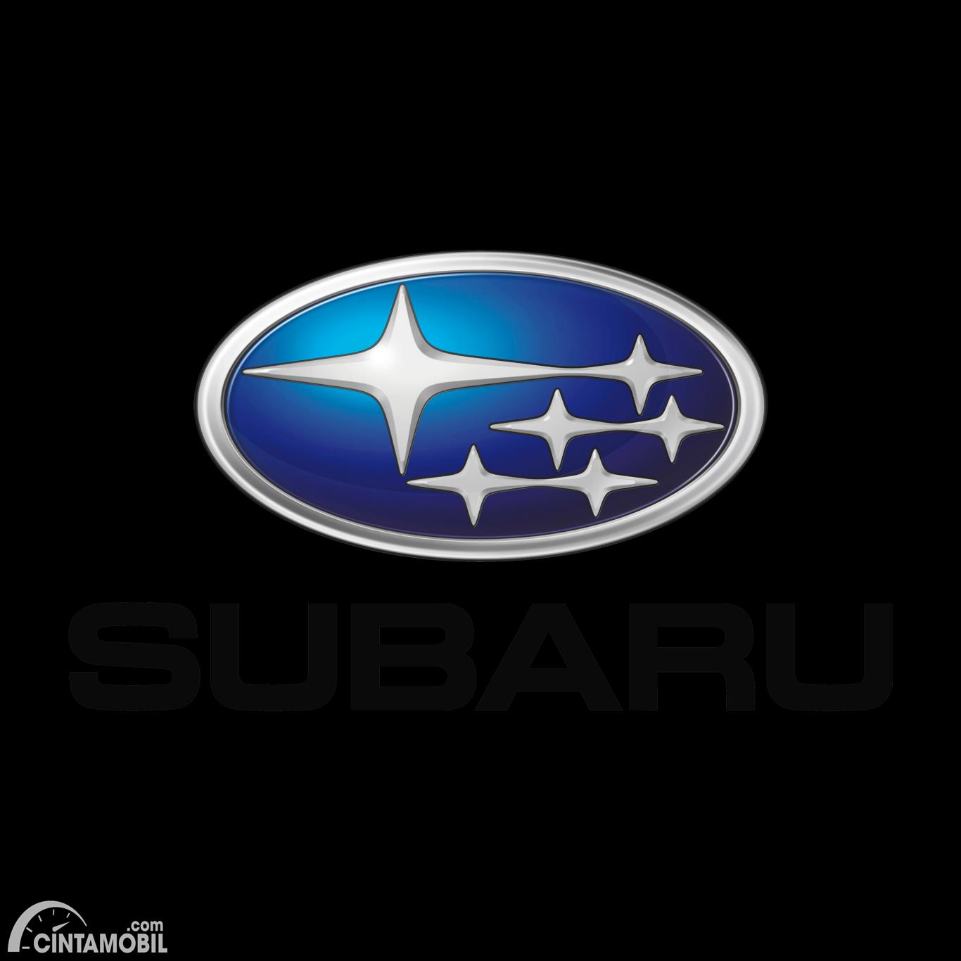 Gambar menunjukkan logo dari mobil Subaru