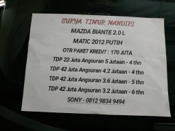 Dijual Mazda Biante 2.0 Automatic 2012 3