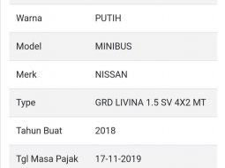 Jawa Timur, Nissan Grand Livina SV 2018 kondisi terawat 3