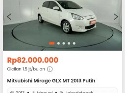 Mitsubishi Mirage GLX 2013 Putih 1