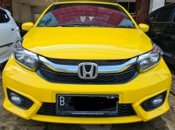 Honda Brio Satya E AT ( Matic ) 2019 Kuning Km 43rban  Siap Pakai 1