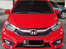 Honda Brio E A/T ( Matic ) 2021 Merah Km Cuma 3rban Gress Like New 1