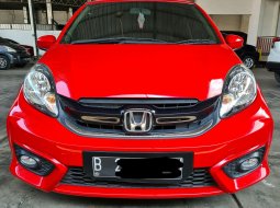 Honda Brio Satya E AT ( Matic ) 2017 Merah  Km low 22rban  Pajak  Okt 22  Siap Pakai