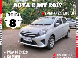 TERMURAHH [DP 8 JUTA] TOYOTA AGYA E 1.0 MANUAL (MT) 2017 SILVER