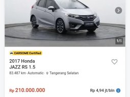 Honda Jazz RS 2017 Abu-abu