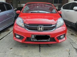 Honda Brio Satya E AT ( Matic ) 2018 Merah Km Low 31rban Model Lama An PT Plat Bekasi
