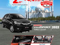 HONDA ALL NEW BRIO (CRYSTAL BLACK PEARL)  TYPE E 1.2 CVT (2022)