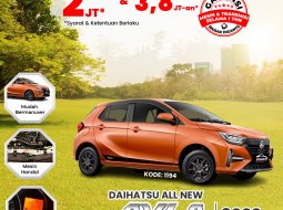 DAIHATSU ALL NEW AYLA (METALLIC ORANGE)  TYPE R ADS 1.2 M/T (2023)