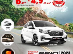 HONDA NEW BRIO (TAFFETA WHITE)  TYPE E 1.2 CVT (2023)