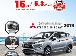 MITSUBISHI XPANDER (STERLING SILVER)  TYPE EXCEED 1.5 A/T (2019)