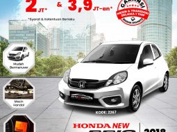 HONDA NEW BRIO (TAFFETA WHITE)  TYPE E 1.2 CVT (2018)