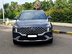 Hyundai Santa Fe D 2.2 8DCT Signature 2021 biru diesel km 11 ribuan cash kredit proses bisa dibantu