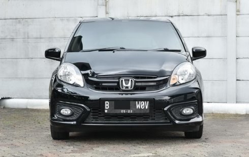 Honda Brio Satya E CVT 2017 Hitam Siap Pakai Murah Bergaransi DP 11Juta