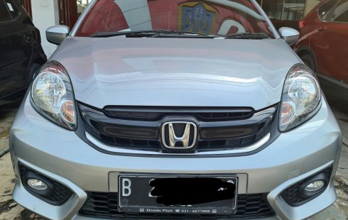 Honda Brio Satya E AT ( Matic ) 2017 Silver Km 67rban Siap Pakai