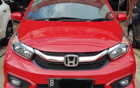Honda Brio E A/T ( Matic ) 2020 Merah Km 20rban Mulus Gress Siap Pakai Good Condition