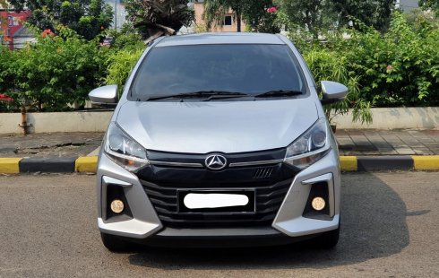Daihatsu Ayla 1.2L R AT 2021 matic silver km 9 rban dp hanya 15 jt saja cash kredit proses bs dbantu