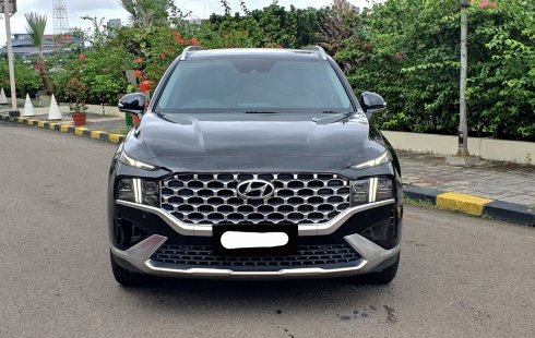 Hyundai Santa Fe D 2.2 8DCT Signature 2022 hitam sunroof record cash kredit proses bisa dibantu