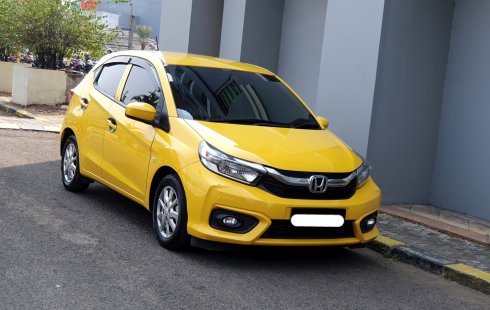 Honda Brio E CVT 2020 kuning matic km 36rban cash kredit proses bisa dibantu