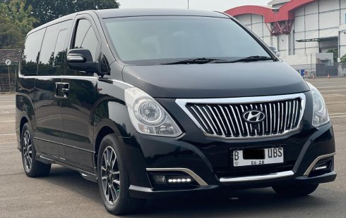 LULUS INSPEKSI HYUNDAI H-1 ROYALE DIESEL 2018 HITAM DISKOK GEDE GEDEAN