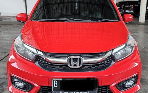 Honda Brio E A/T ( Matic ) 2021 Merah Km 50rban Mulus Siap Pakai