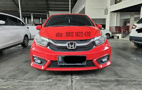 Honda Brio Satya E AT (  Matic ) 2021 Merah Km 50rban An PT   Good Condition Siap Pakai