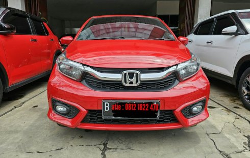 Honda Brio Satya E AT ( Matic ) 2021 Merah Km 50rban Jakarta utara AN  PT siap pakai