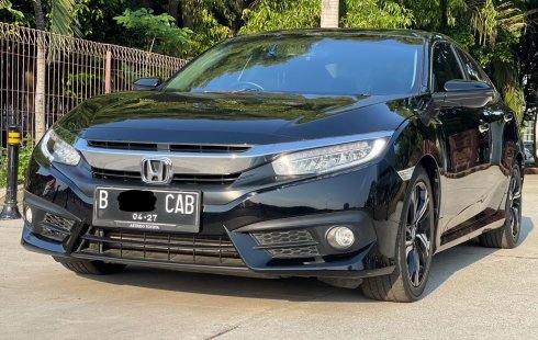 CIVIC SEDAN TURBO AT HITAM 2017 LOW KM PAJAK PANJANG DIJUAL CEPAT