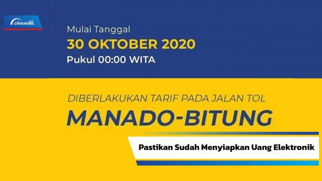 Tarif Tol Manado-Bitung Dirilis, Berlaku Mulai 30 Oktober