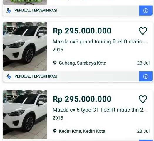 Kalimantan Timur, jual mobil Mazda CX-5 Touring 2015 dengan harga terjangkau