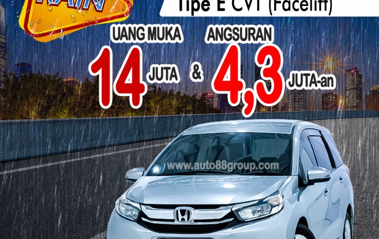 PROMO DP 14 JUTA HONDA MOBILIO FACELIFT (SILVER) TYPE E 1.5CC CVT (2018)