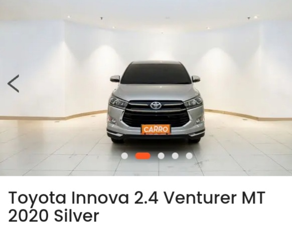Toyota Kijang Innova 2.4V 2020 Abu-abu