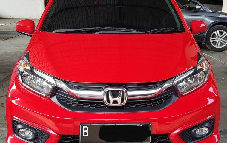 Honda Brio E A/T ( Matic ) 2021 Merah Km Cuma 3rban Gress Like New