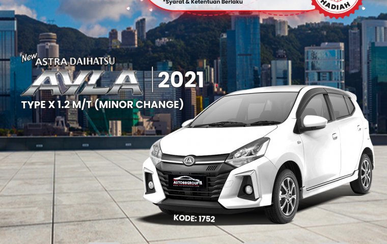 DAIHATSU NEW AYLA (ICY WHITE)  TYPE X MINOR CHANGE 1.2 M/T (2021)