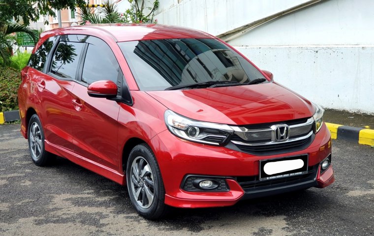 Km36rb Honda Mobilio E CVT 2019 Merah matic cash kredit proses bisa dibantu