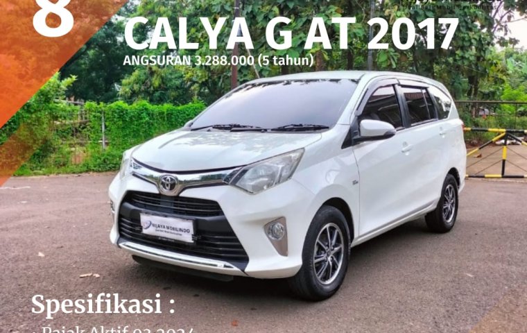 TERMURAHH [DP 8 JUTA] TOYOTA CALYA G 1.2 MATIC (AT) 2017 - PUTIH