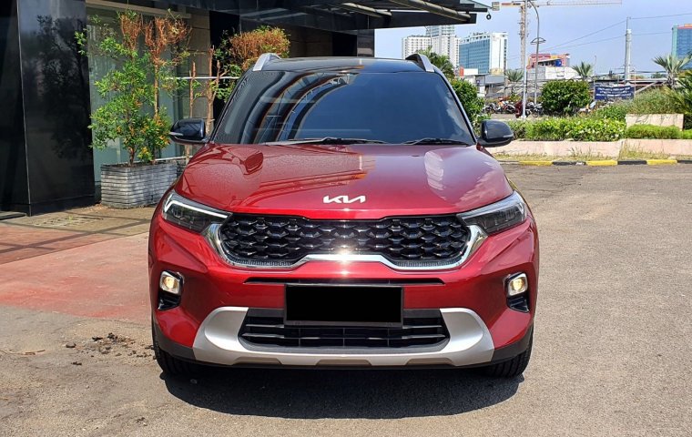 [ KM LOW ] Kia Sonet 1.5 Dynamic AT Sunroof Intense Red 2022