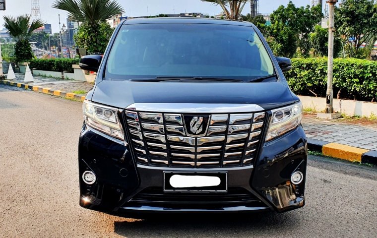 Toyota alphard 2.5 G atpm 2017 hitam sunroof record pilotseat tangan pertama cash kredit bisa