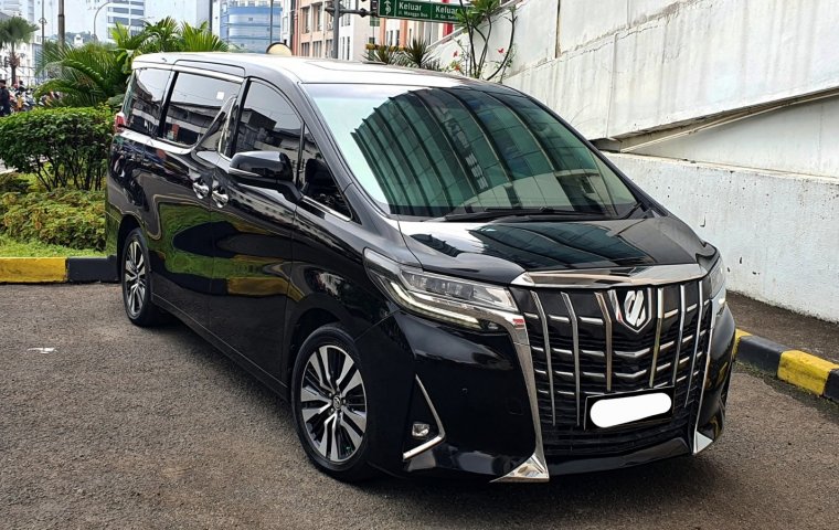 Km38rb Toyota Alphard 2.5 G atpm A/T 2018 hitam sunroof cash kredit proses bisa dibantu