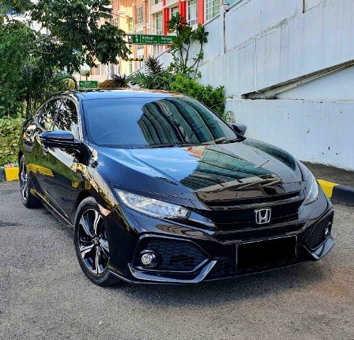 Honda Civic 1.5 TC E CVT HB AT 2018 Hitam Mutiara