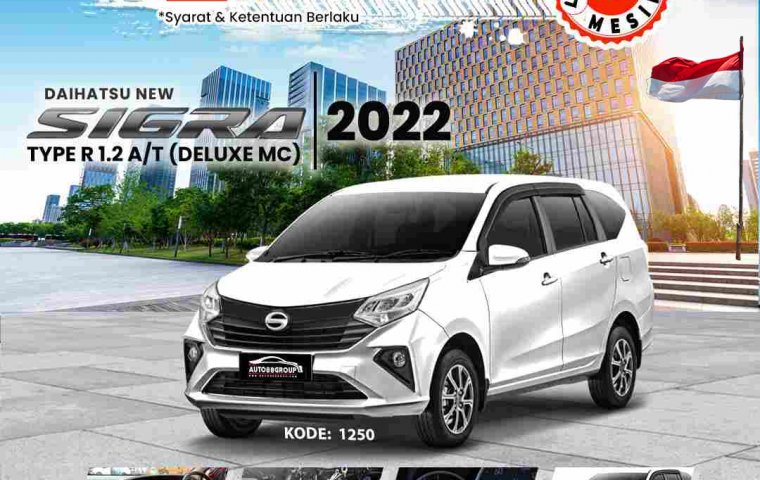 DAIHATSU NEW SIGRA (ICY WHITE SOLID)  TYPE R DELUXE MC 1.2 A/T (2022)