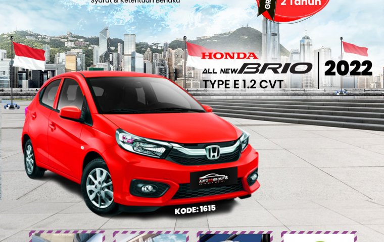 HONDA ALL NEW BRIO (RALLYE RED)  TYPE E 1.2 CVT (2022)