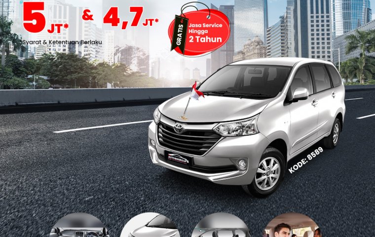 TOYOTA GRAND NEW AVANZA (SILVER METALLIC)  TYPE G 1.3 M/T (2018)