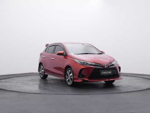 Toyota Yaris S TRD CVT  2021 Orange Dp Hanya 20 Juta Dan Angsuran 4 Jutaan