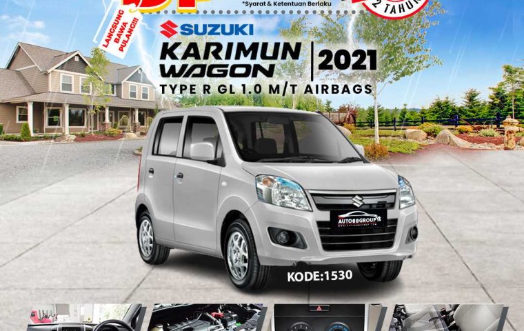 SUZUKI KARIMUN WAGON (SILKY SILVER)  TYPE R GL AIRBAGS 1.0 M/T (2021)