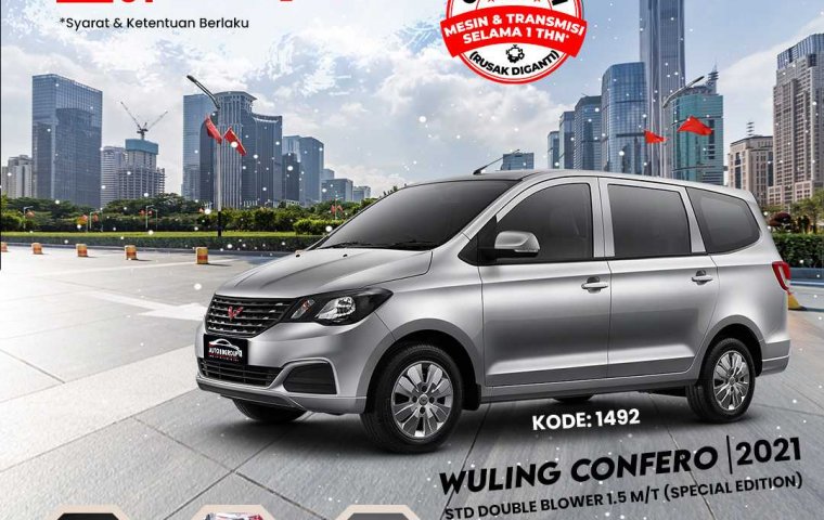 WULING CONFERO (AURORA SILVER)  TYPE STD DOUBLE BLOWER SPECIAL EDITION 1.5 M/T (2021)
