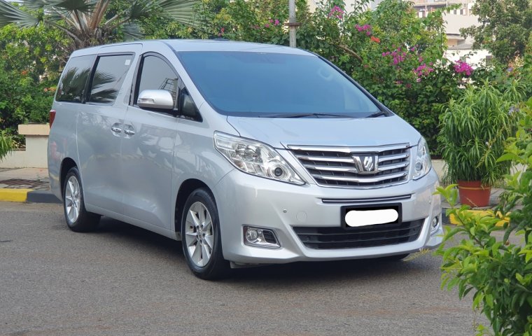 Toyota Alphard G 2012 atpm silver sunroof dp ringan cash kredit proses bisa dibantu
