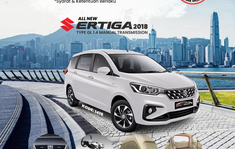 SUZUKI ALL NEW ERTIGA (SILKY SILVER)  TYPE GL 1.4 M/T (2018)