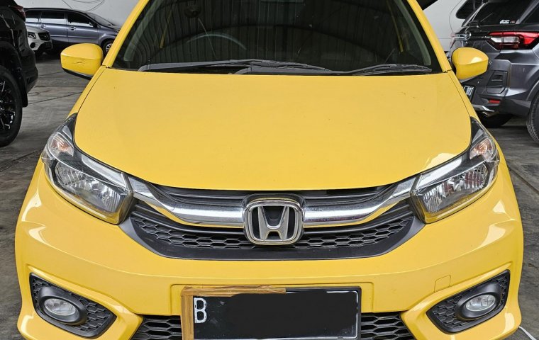Honda Brio E A/T ( Matic ) 2019 Kuning KM 56rban Mulus Siap Pakai Good Condition
